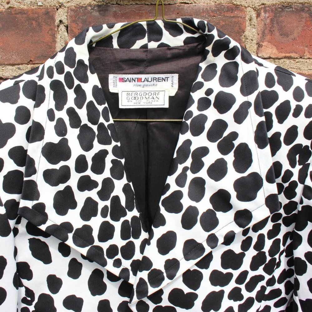 Vintage Saint Laurent Spotted Bolero Jacket